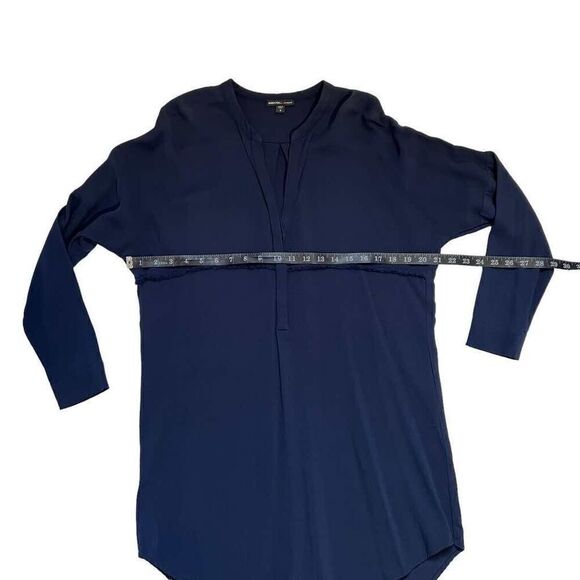 JAMES PERSE XSmall Blue Crepe Tunic Shirt Dress - Picture 10 of 14
